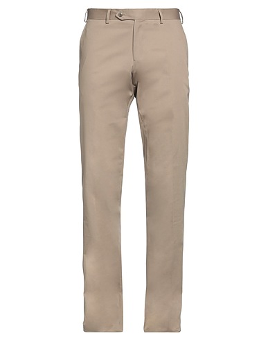 LUBIAM Casual pants Beige 97% Cotton, 3% Elastane
