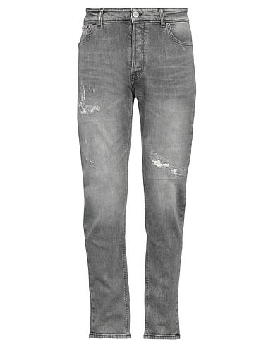 PMDS PREMIUM MOOD DENIM SUPERIOR Denim trousers Grey 98% Cotton, 2% Elastane