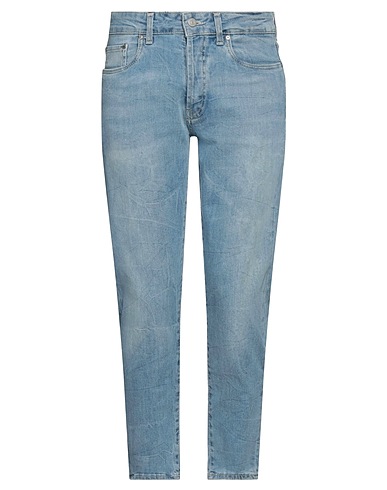 LIU •JO MAN Denim pants Blue 99% Cotton, 1% Elastane