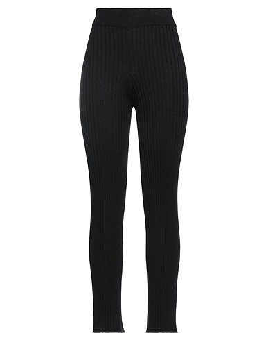 COMPAÑIA FANTASTICA Casual pants Black 60% Viscose, 40% Cotton