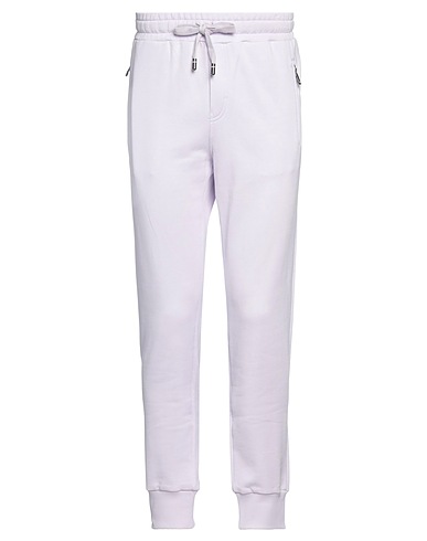 DOLCE&GABBANA Casual pants Lilac 100% Cotton, Elastane