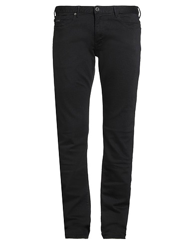 EMPORIO ARMANI Denim pants Black 99% Cotton, 1% Elastane
