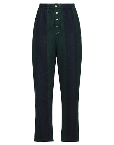 ALESSIA SANTI Casual trouser Dark green 100% Wool