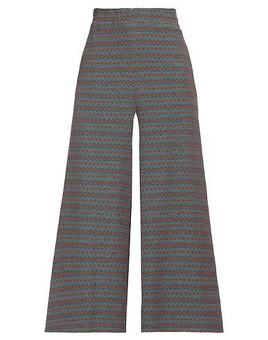 ALESSIA SANTI Casual trouser Turquoise 53% Polyester, 43% Cotton, 2% Other Fibres, 2% Elastane