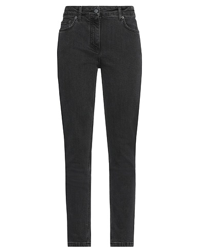 MOSCHINO Denim trousers Black 99% Cotton, 1% Elastane