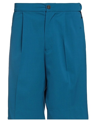 HEVÒ Shorts & Bermuda Azzurro 53% Lana Vergine, 44% Poliestere, 3% Elastan