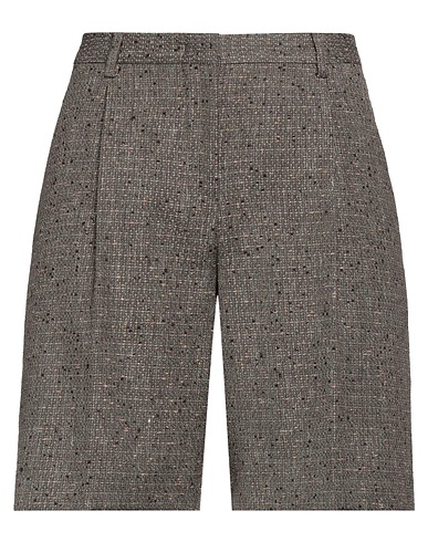 LARDINI Shorts & Bermudas Dunkelbraun 37% Schurwolle, 27% Leinen, 25% Viskose, 11% Polyamid
