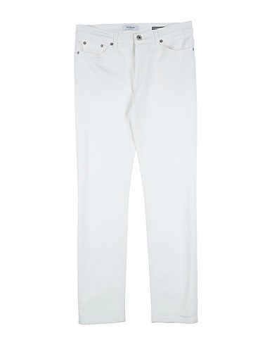 DONDUP Denim trousers White 92% Cotton, 6% Elastomultiester, 2% Elastane