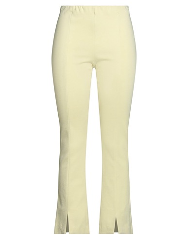 LIVIANA CONTI Casual trouser Pastel yellow 68% Viscose, 27% Polyamide, 5% Elastane