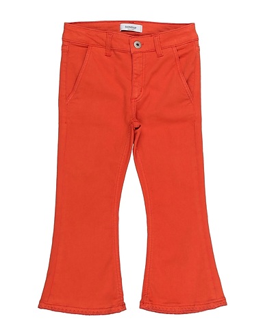 DONDUP Denim trousers Orange 88% Cotton, 7% Elastomultiester, 5% Elastane