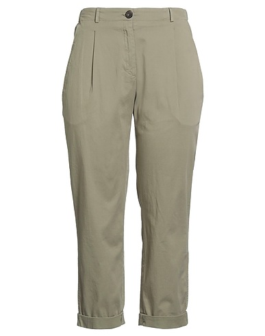 ROSSOPURO Casual trouser Military green 100% Cotton