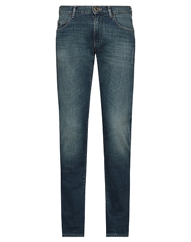 EMPORIO ARMANI Denim trousers Blue 98% Cotton, 2% Elastane