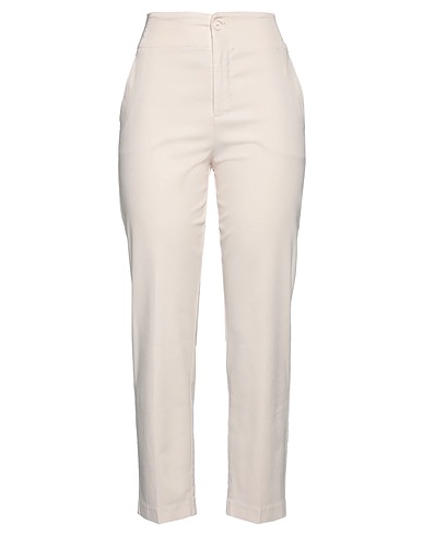 EUROPEAN CULTURE Casual trouser Light pink 56% Modal, 40% Cotton, 4% Elastane