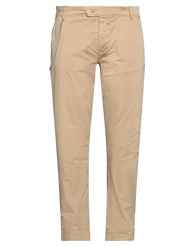 ALTATENSIONE Casual trouser Beige 98% Cotton, 2% Elastane