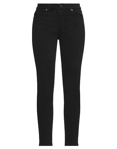 EUROPEAN CULTURE Casual trouser Black 93% Cotton, 5% Polyester, 2% Elastane