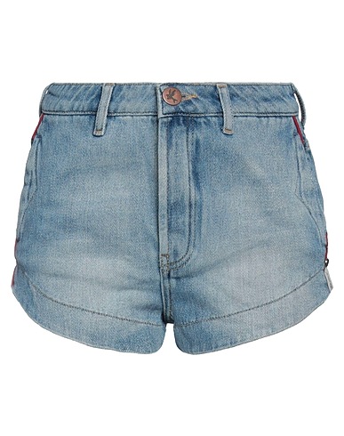 ONE TEASPOON Denim shorts Blue 100% Cotton