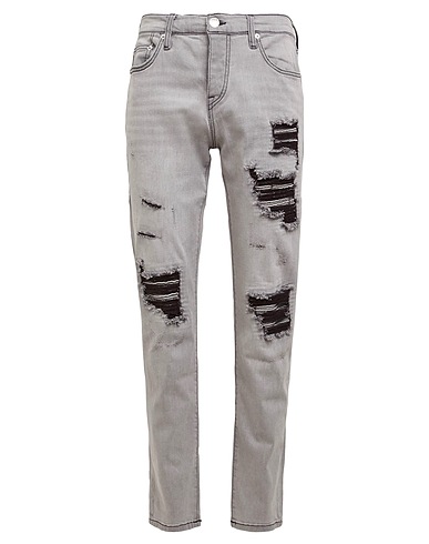 TRUE RELIGION Denim pants Grey 98% Cotton, 2% Elastane