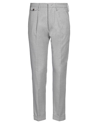 MICHAEL COAL Casual pants Light grey 99% Virgin Wool, 1% Elastane