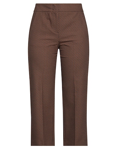 EMME by MARELLA Casual pants Brown 73% Cotton, 24% Polyester, 3% Elastane