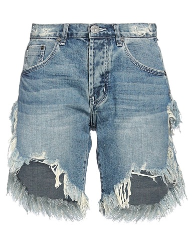 ONE TEASPOON Denim shorts Blue 100% Cotton