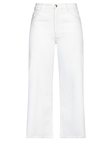 MY TWIN TWINSET Denim trousers White 100% Cotton