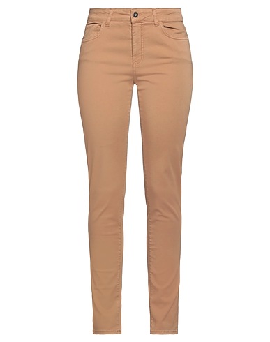 SHE WISE Casual trouser Camel 57% Cotton, 40% Lyocell, 3% Elastane