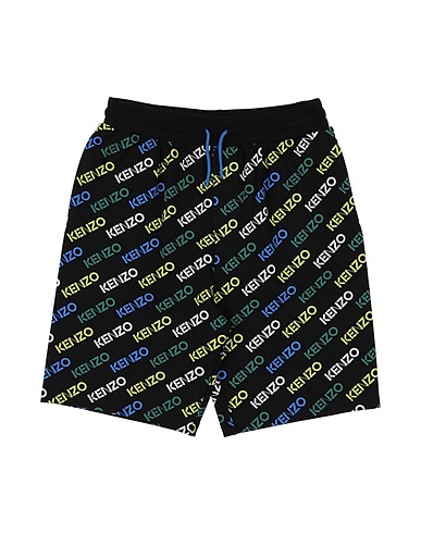KENZO KIDS Shorts & Bermuda Black 83% Viscose, 13% Polyamide, 4% Elastane