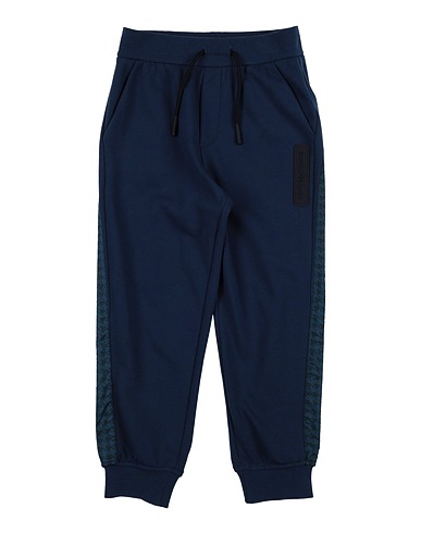 EMPORIO ARMANI Casual pants Blue 100% Cotton, Polyester, Elastane