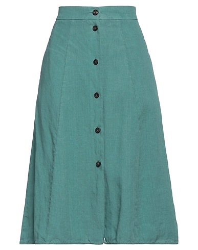 BERWICH Midi skirt Turquoise 100% Linen