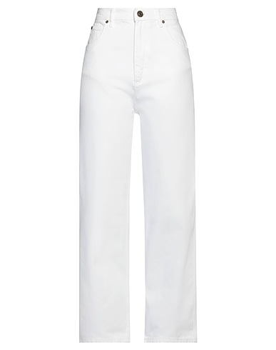 SANDRO Denim trousers White 100% Cotton