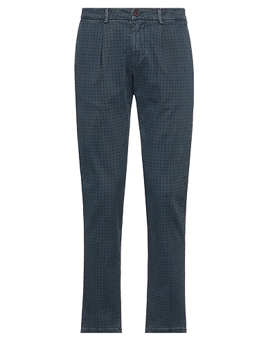 NO LAB Casual pants Midnight blue 97% Cotton, 3% Elastane