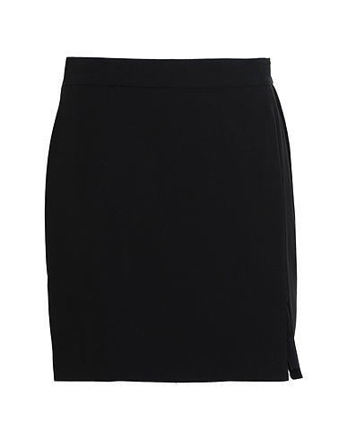 VERO MODA Mini skirt Black 77% Polyester, 19% Viscose, 4% Elastane