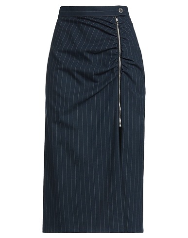 SANDRO Midi skirt Midnight blue 54% Polyester, 44% Virgin Wool, 2% Elastane