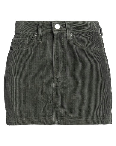 SUPERDRY Minifalda Verde oscuro 100% Algodón