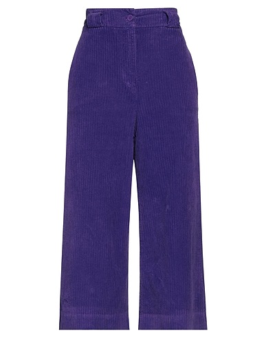 TENSIONE IN Casual trouser Purple 97% Cotton, 3% Elastane