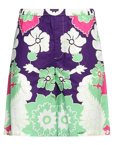 VALENTINO GARAVANI Shorts & Bermuda Purple 100% Linen