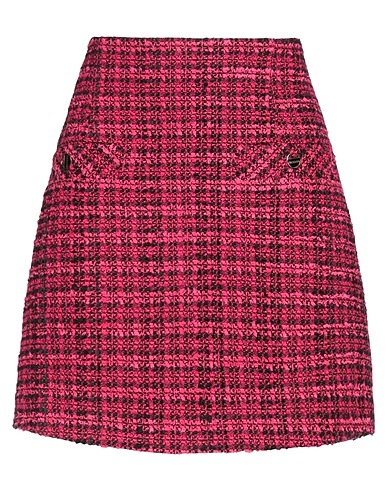 SANDRO Mini skirt Magenta 54% Cotton, 24% Acrylic, 17% Polyester, 4% Wool, 1% Polyamide