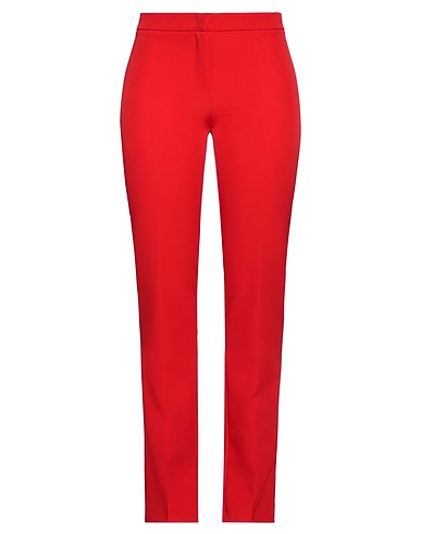 DANIELA DREI Casual trouser Red 55% Polyester, 35% Viscose, 10% Elastane