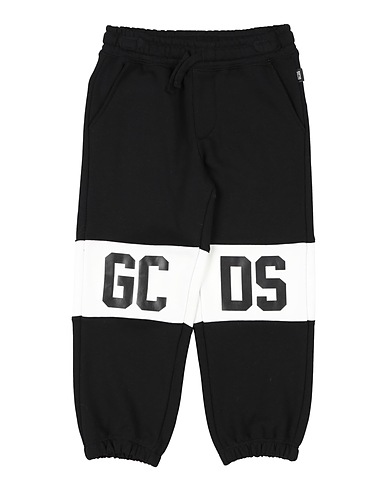 GCDS MINI Pantalone Nero 100% Cotone