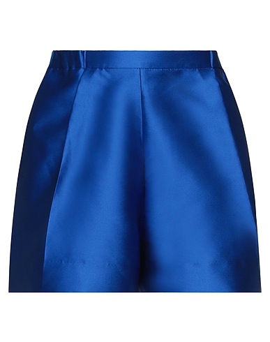 SANDRO Shorts & Bermuda Bright blue 85% Polyester, 15% Silk