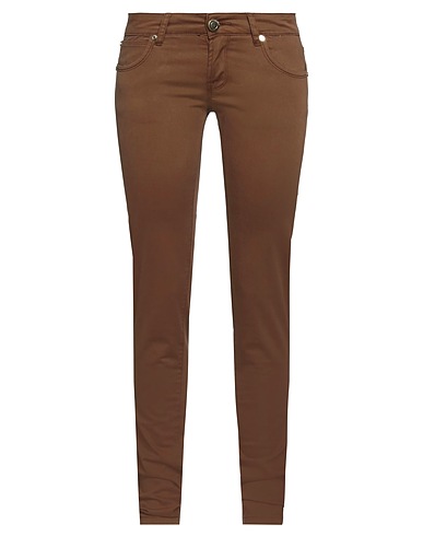 NENETTE Casual trouser Brown 98% Cotton, 2% Elastane