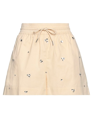 SANDRO Shorts & Bermuda Beige 100% Cotton, Glass
