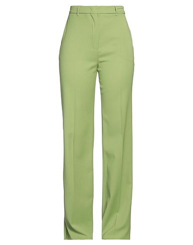 MAX MARA STUDIO Casual pants Light green 100% Virgin Wool