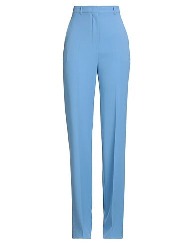 MAX MARA STUDIO Casual trouser Light blue 100% Virgin Wool