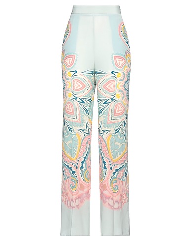 ETRO Casual trouser Sky blue 100% Silk