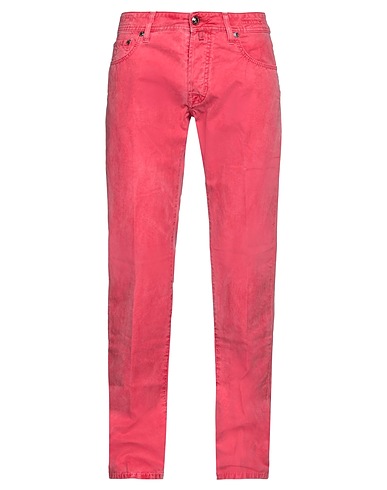 JACOB COHЁN Denim pants Magenta 100% Cotton
