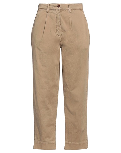 WHITE SAND Casual pants Khaki 97% Cotton, 3% Elastane