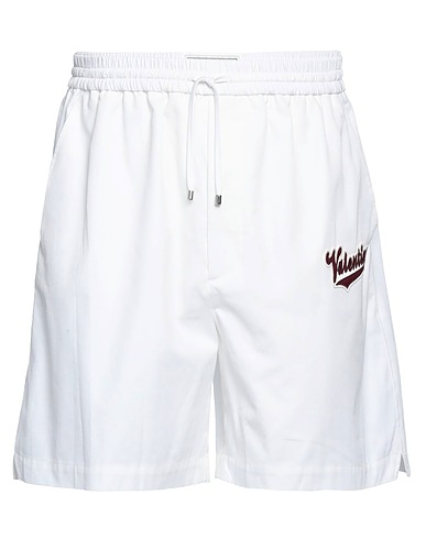 VALENTINO GARAVANI Shorts & Bermuda White 100% Cotton, Polyester, Polyamide