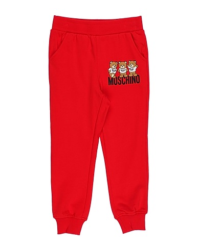 MOSCHINO KID Casual pants Red 100% Cotton, Elastane