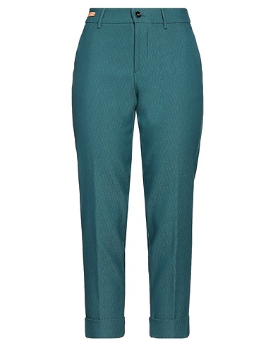 BERWICH Casual trouser Deep teal 56% Polyamide, 44% Virgin Wool